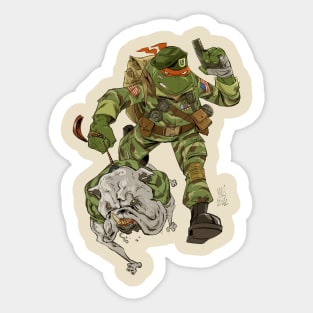 Green Beret Raph Sticker